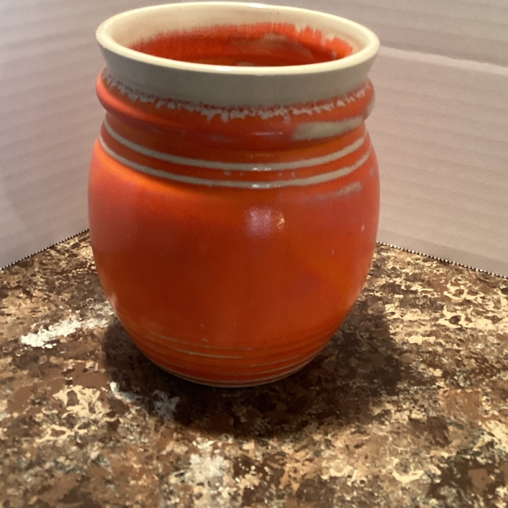 McCoy 3105 Rare Orange Ceramic Vase